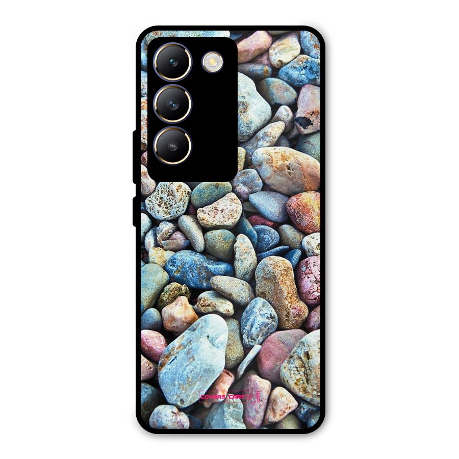Pebbles Metal Back Case for Vivo T3 5G