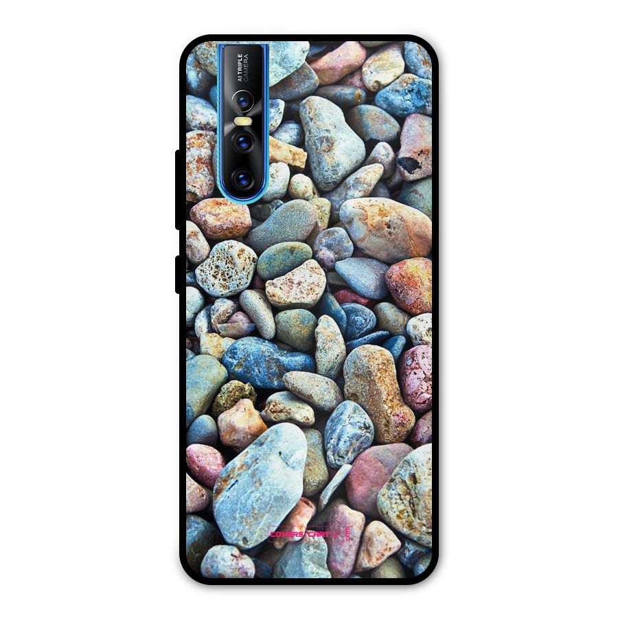 Pebbles Metal Back Case for Vivo V15 Pro