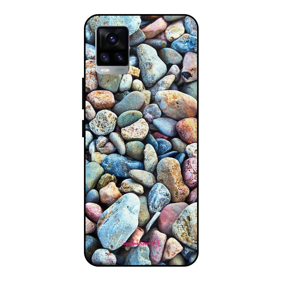 Pebbles Metal Back Case for Vivo V20