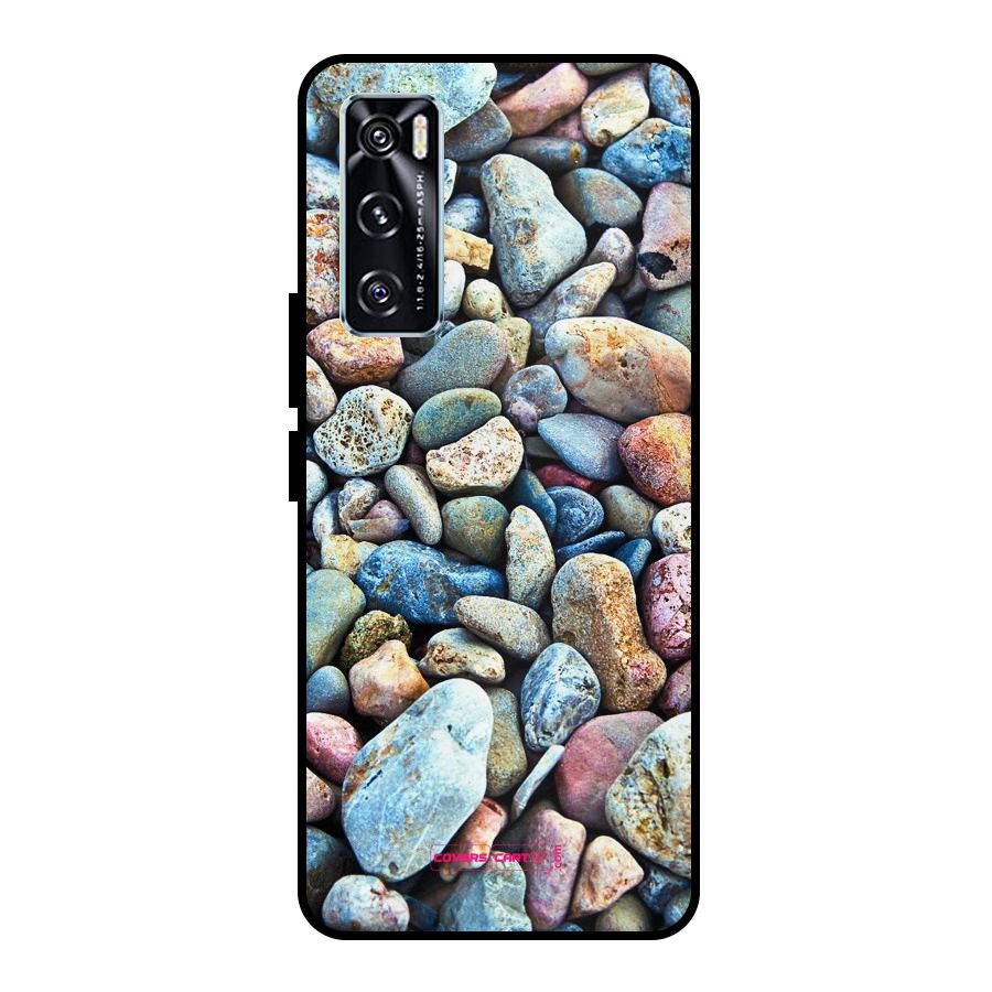 Pebbles Metal Back Case for Vivo V20 SE