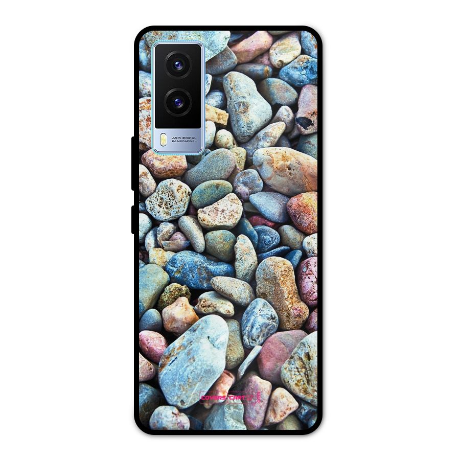 Pebbles Metal Back Case for Vivo V21e 5G