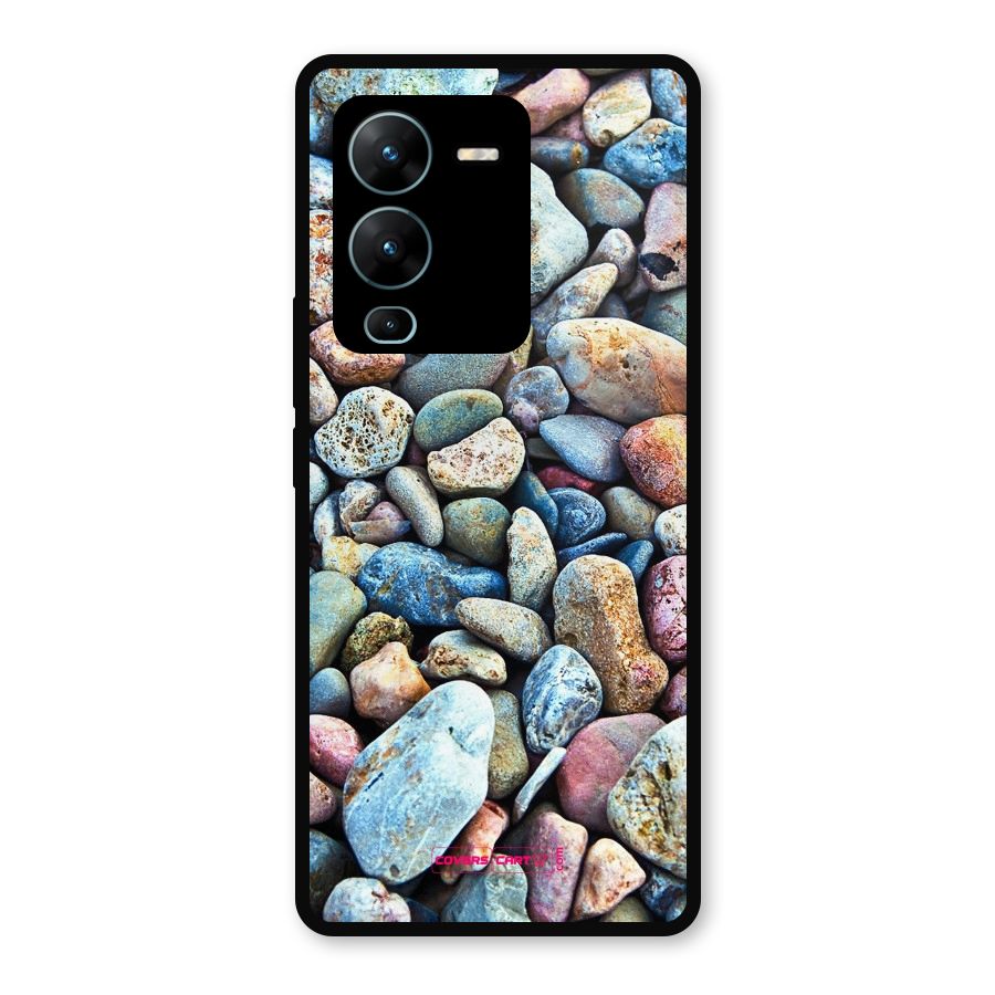 Pebbles Metal Back Case for Vivo V25 Pro