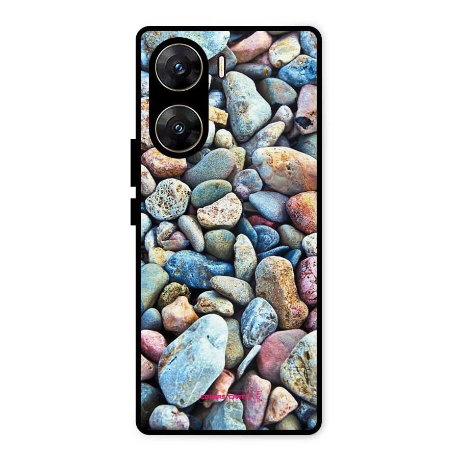 Pebbles Metal Back Case for Vivo V29e