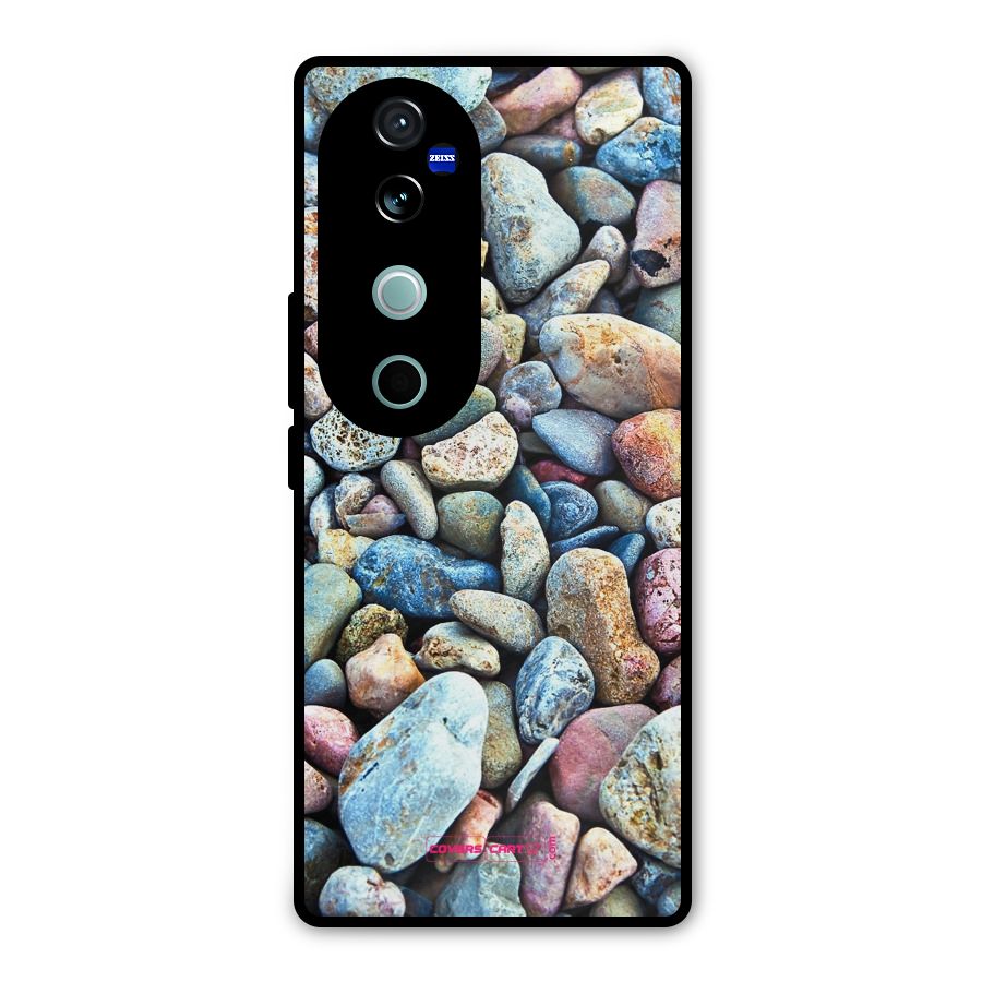Pebbles Metal Back Case for Vivo V40