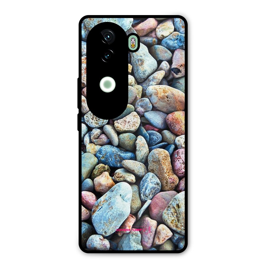Pebbles Metal Back Case for Vivo V40e