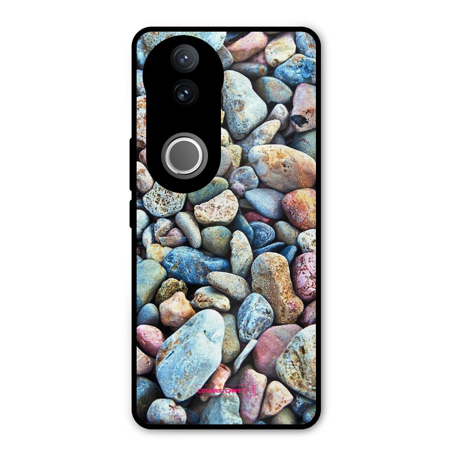 Pebbles Metal Back Case for Vivo V50