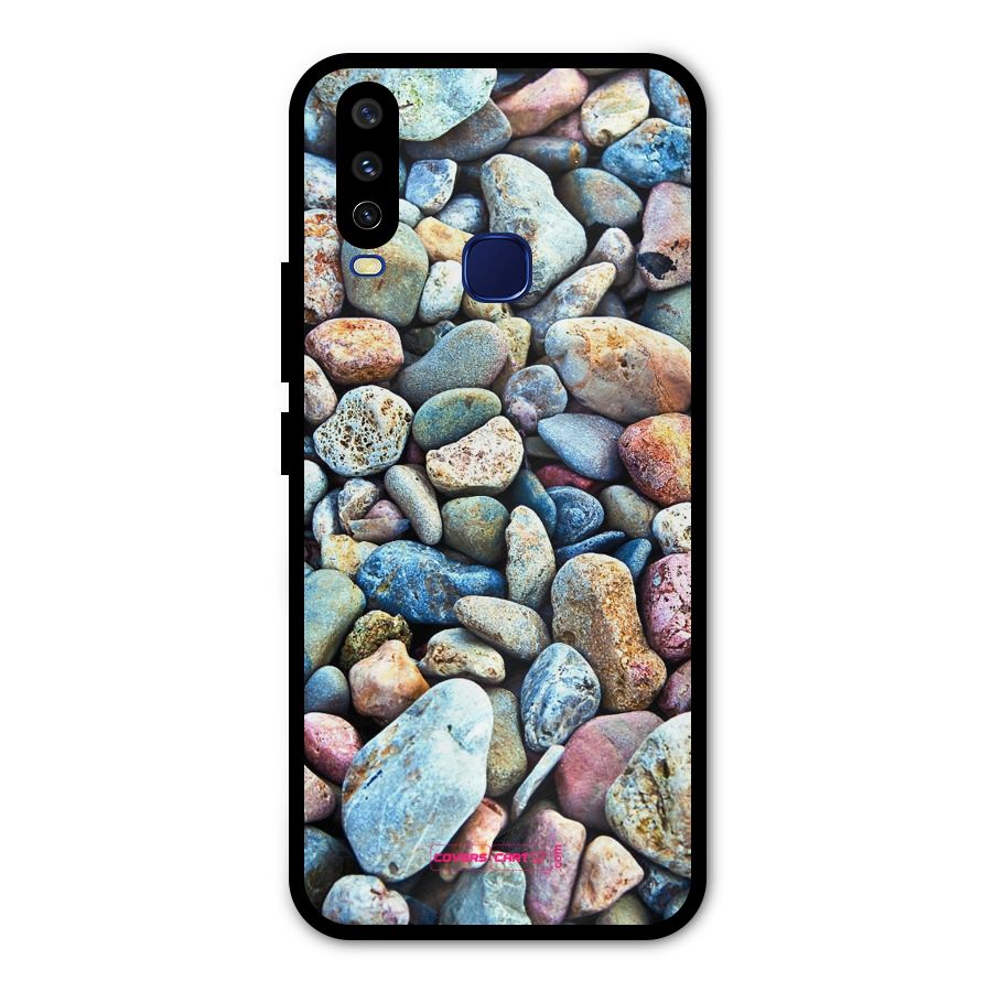 Pebbles Metal Back Case for Vivo Y15
