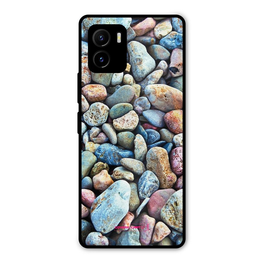 Pebbles Metal Back Case for Vivo Y15s
