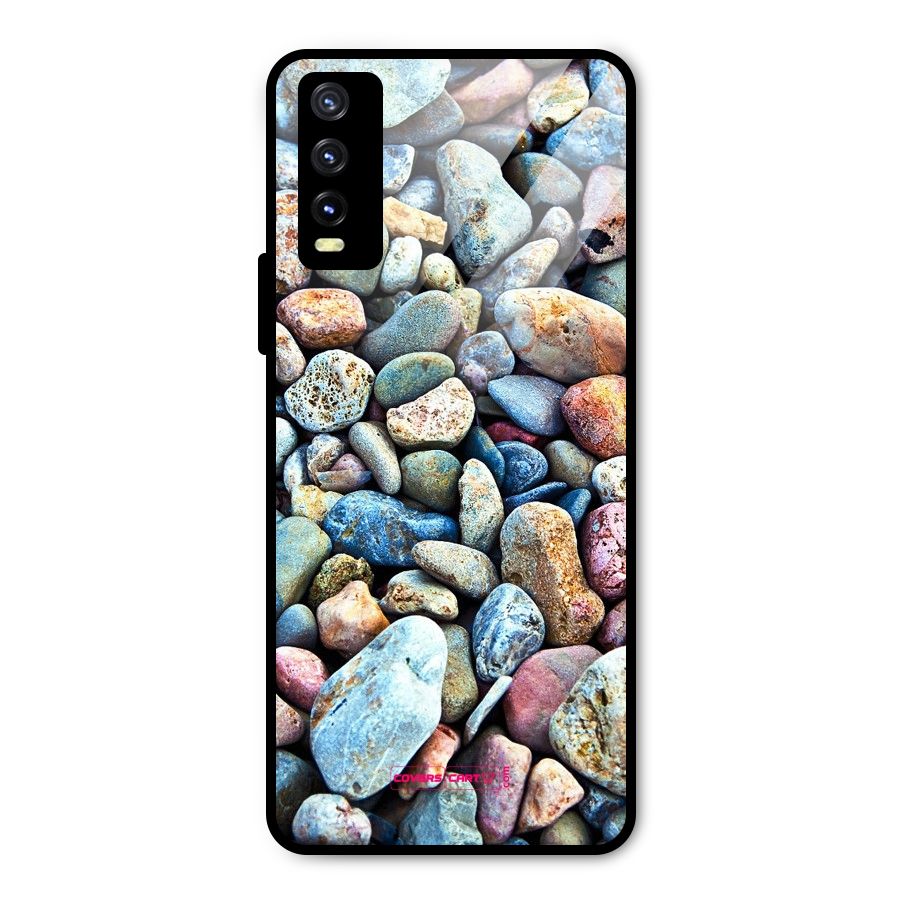 Pebbles Metal Back Case for Vivo Y20g