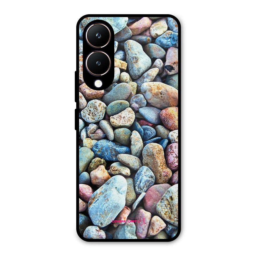 Pebbles Metal Back Case for Vivo Y28