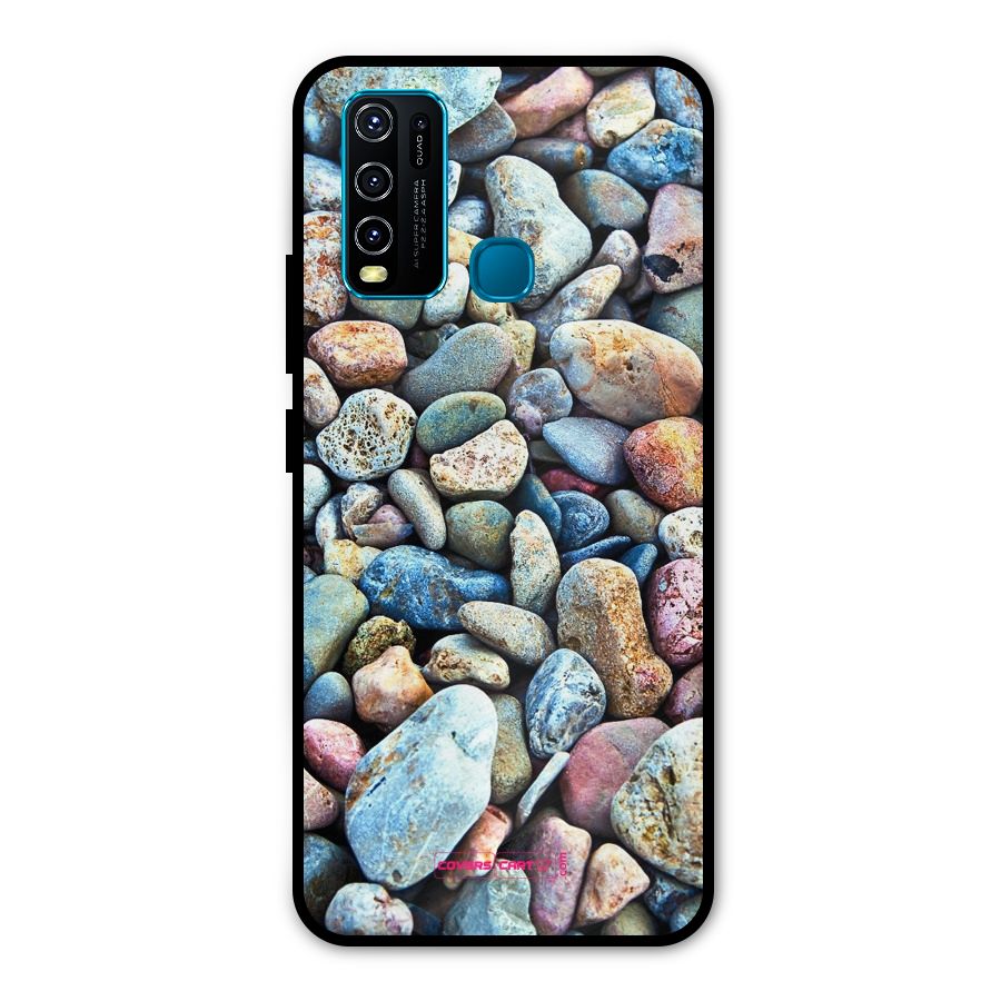Pebbles Metal Back Case for Vivo Y30