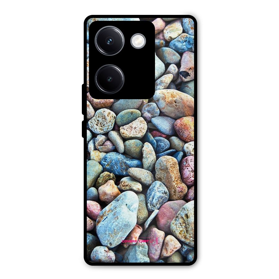 Pebbles Metal Back Case for Vivo Y300 Plus