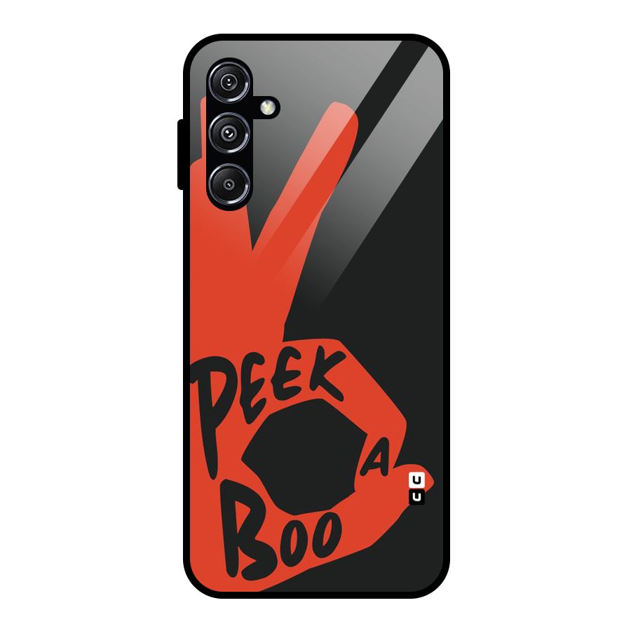 Peek-a-boo Glass Back Case for Galaxy M34 5G