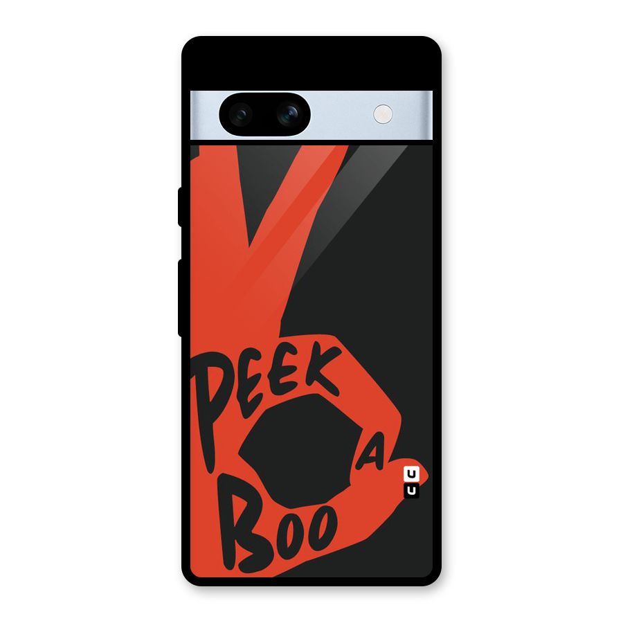 Peek-a-boo Glass Back Case for Google Pixel 7a