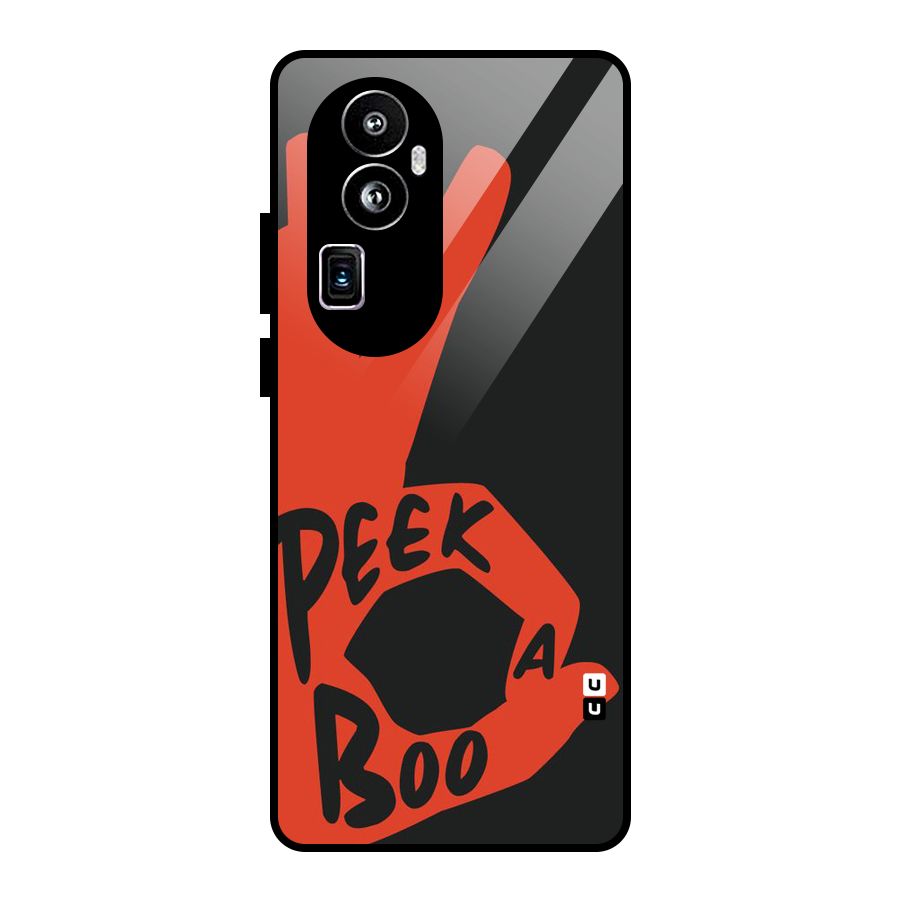 Peek-a-boo Glass Back Case for Oppo Reno10 Pro Plus