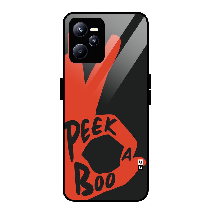 Peek-a-boo Glass Back Case for Realme C35
