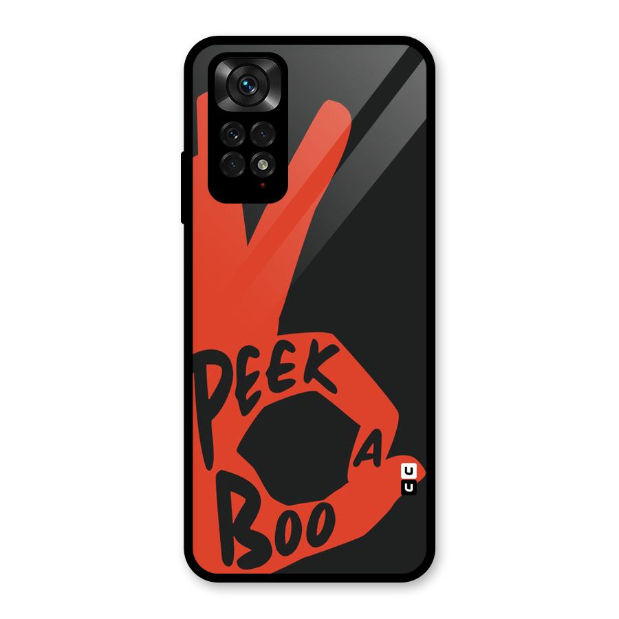 Peek-a-boo Glass Back Case for Redmi Note 11S