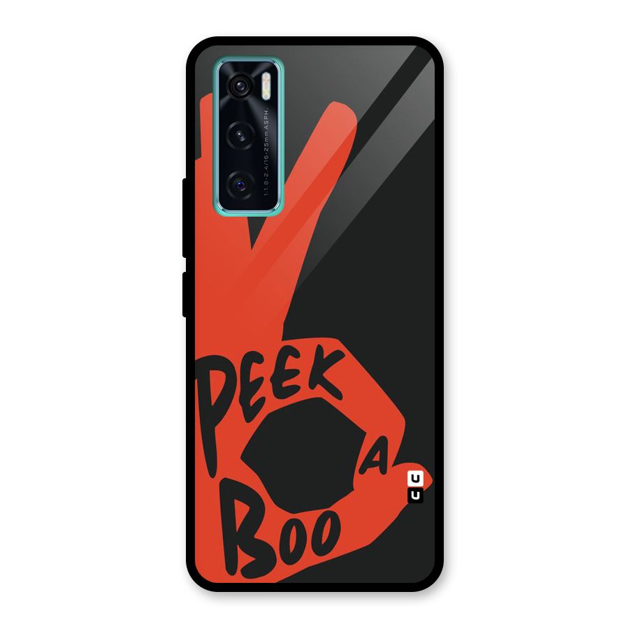 Peek-a-boo Glass Back Case for Vivo V20 SE