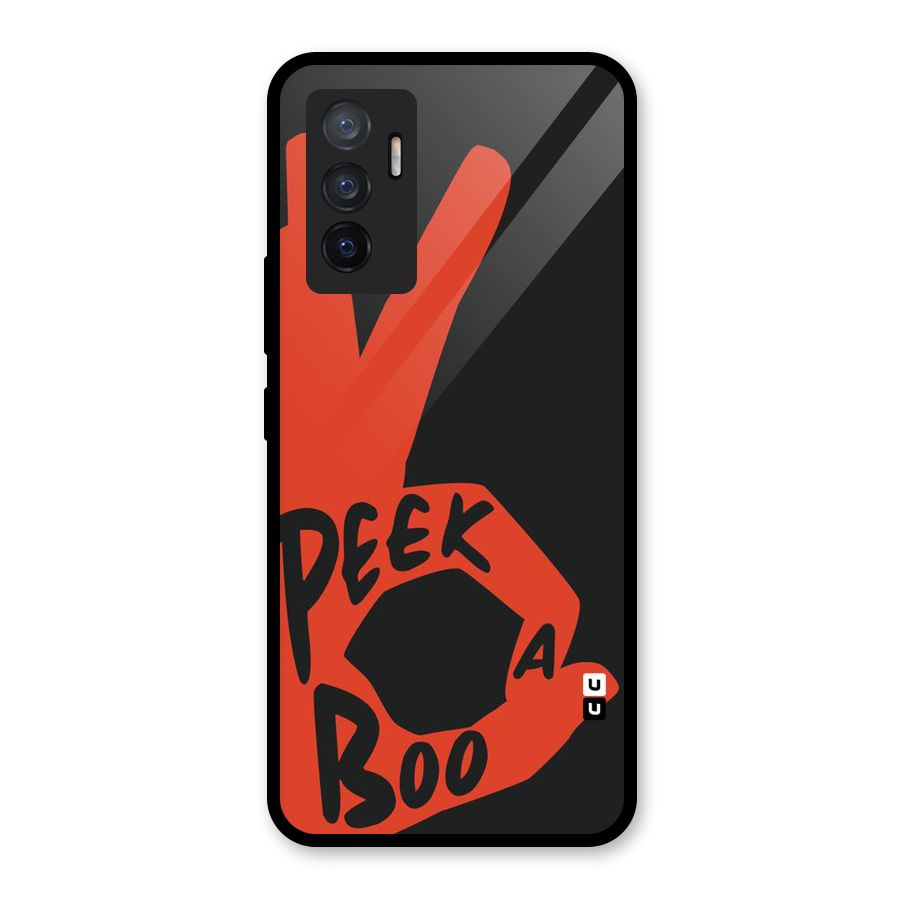Peek-a-boo Glass Back Case for Vivo V23e