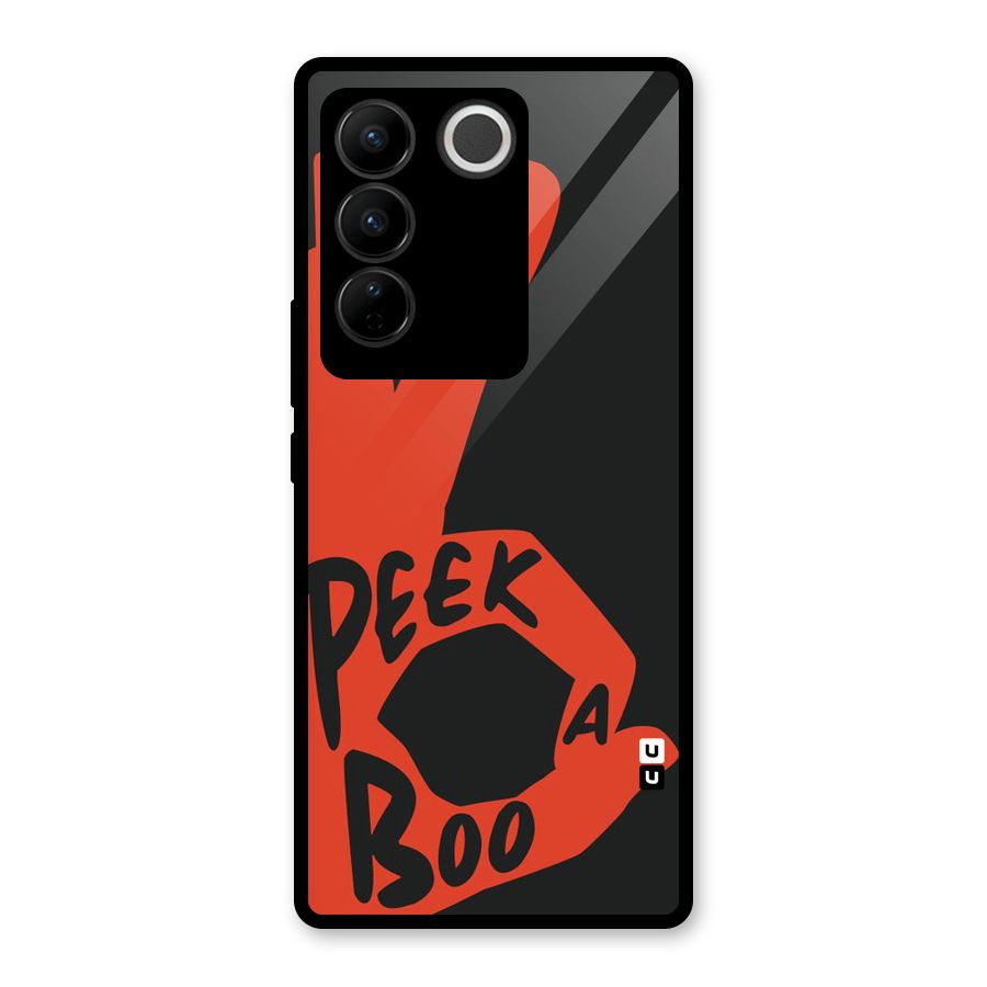 Peek-a-boo Glass Back Case for Vivo V27