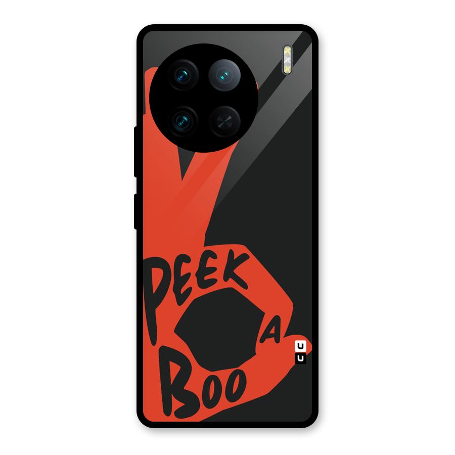 Peek-a-boo Glass Back Case for Vivo X90 Pro