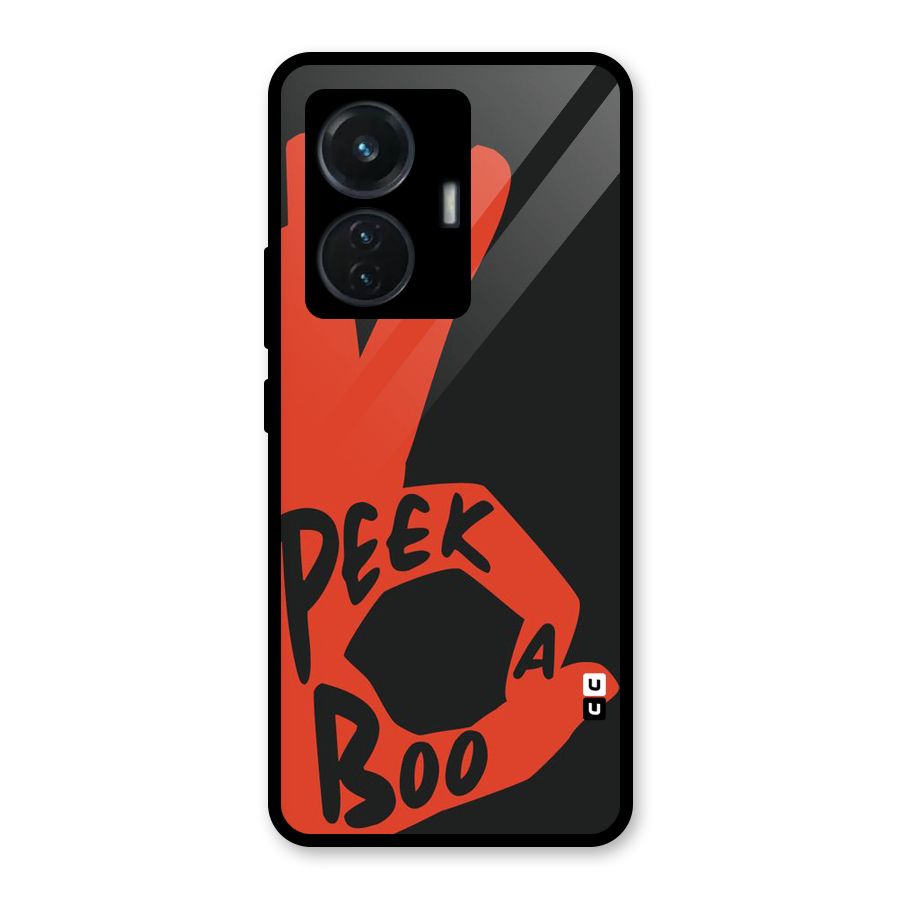 Peek-a-boo Glass Back Case for iQOO Z6 44W