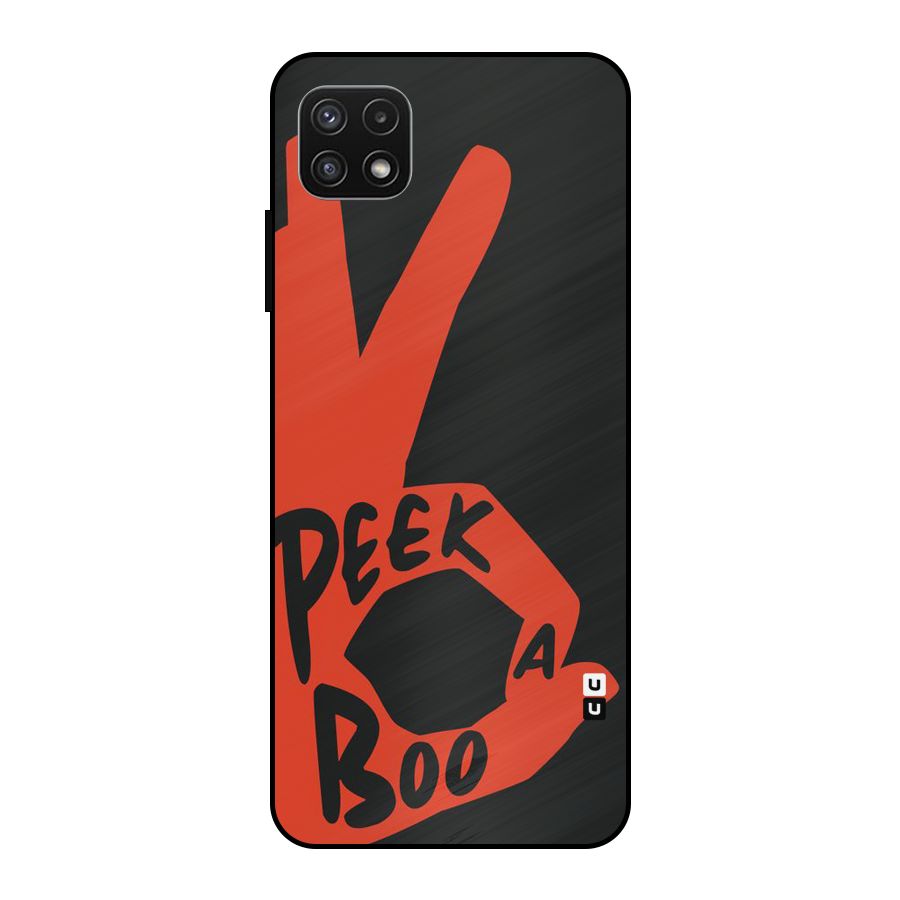 Peek-a-boo Metal Back Case for Galaxy A22 5G