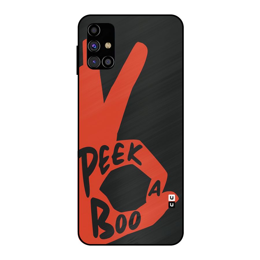 Peek-a-boo Metal Back Case for Galaxy M31s