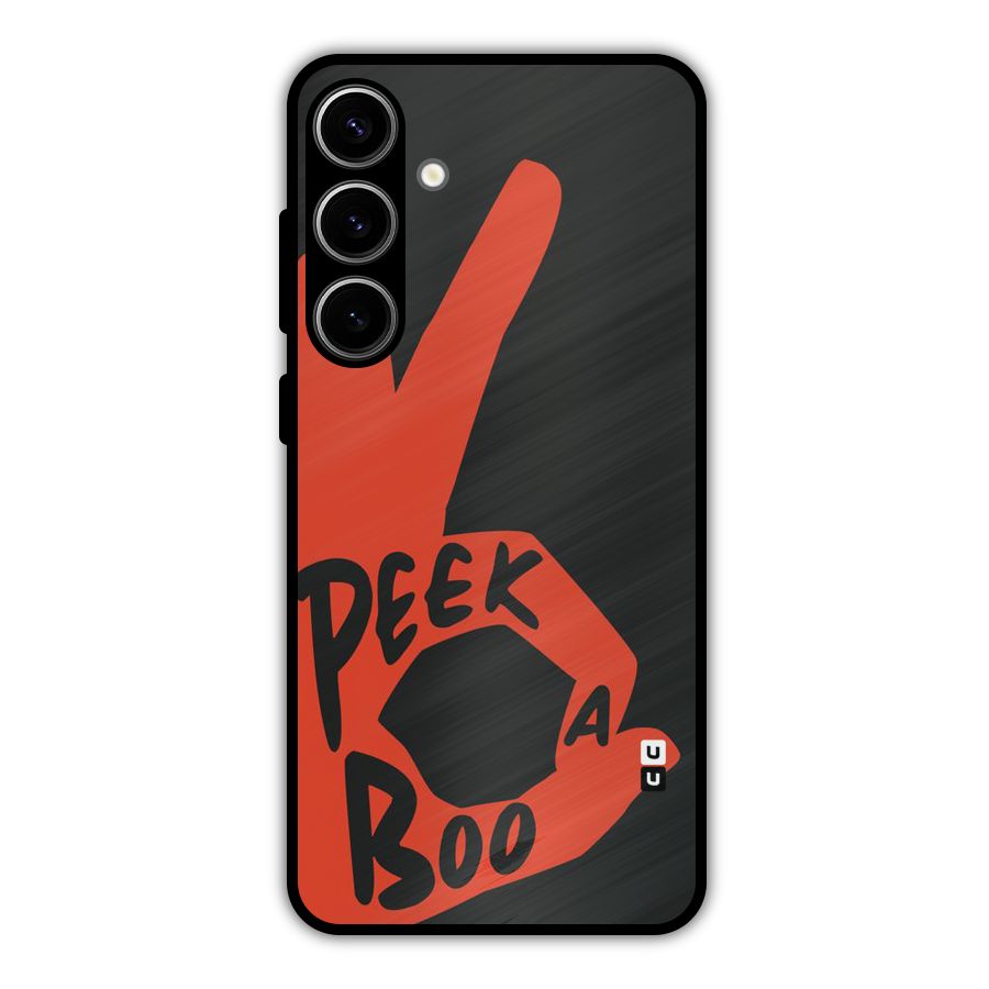 Peek-a-boo Metal Back Case for Galaxy S24 Plus