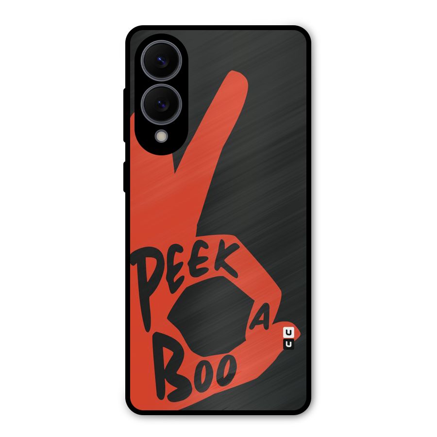 Peek-a-boo Metal Back Case for Galaxy S25 Edge