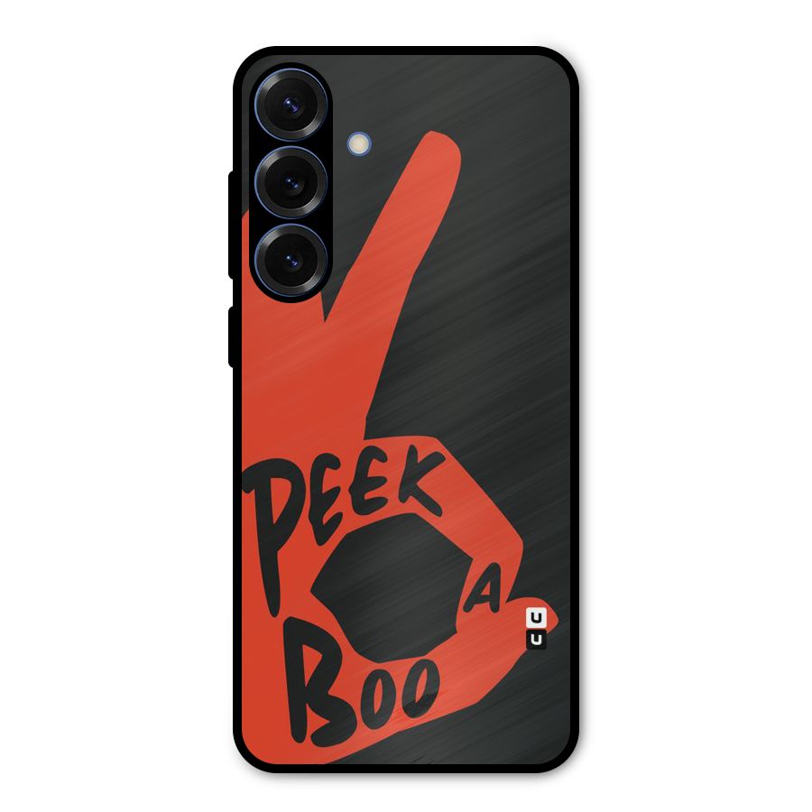 Peek-a-boo Metal Back Case for Galaxy S25 Plus