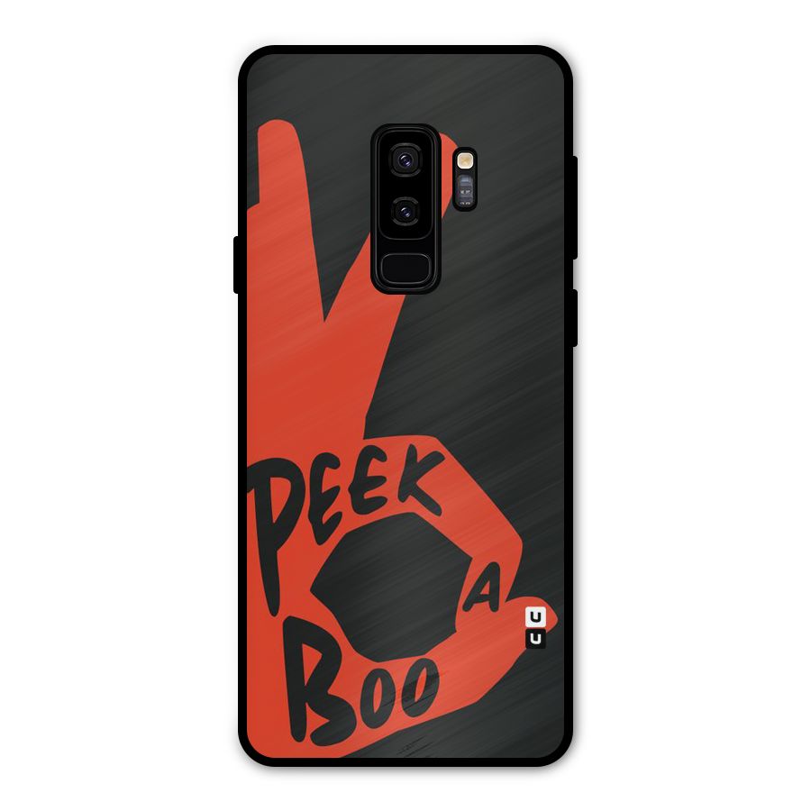 Peek-a-boo Metal Back Case for Galaxy S9 Plus