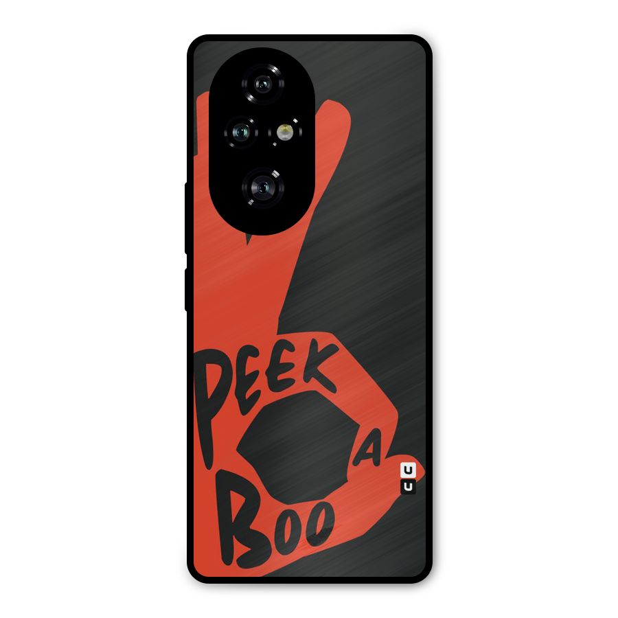 Peek-a-boo Metal Back Case for Honor 200 Pro