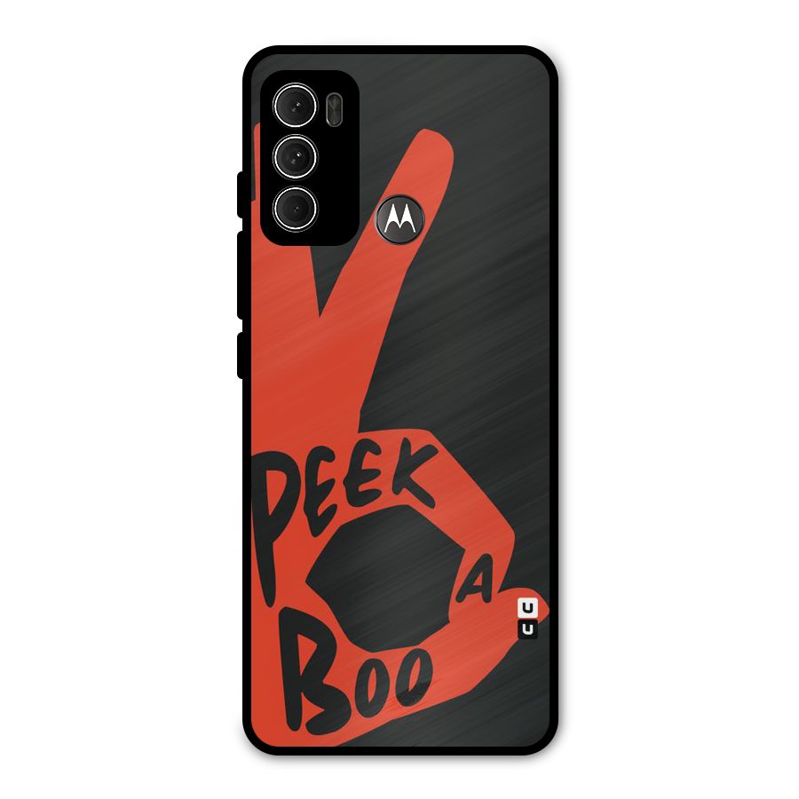 Peek-a-boo Metal Back Case for Moto G60