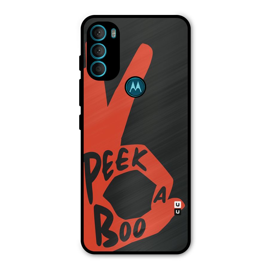 Peek-a-boo Metal Back Case for Moto G71 5G