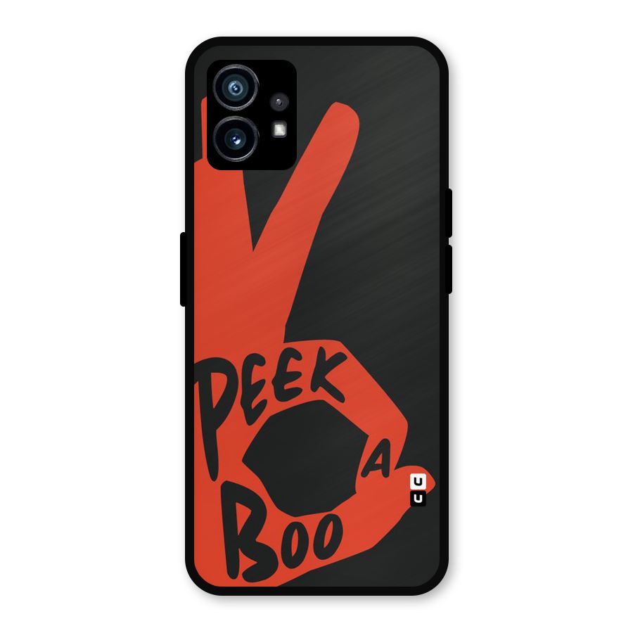 Peek-a-boo Metal Back Case for Nothing Phone 1