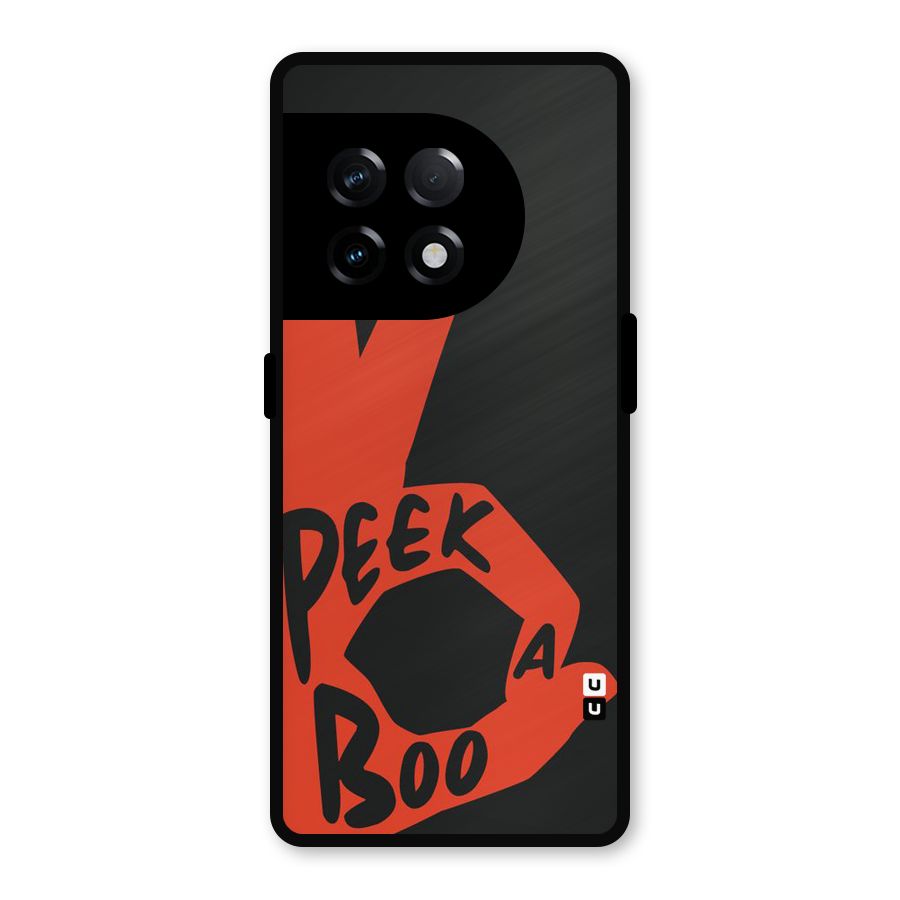 Peek-a-boo Metal Back Case for OnePlus 11R