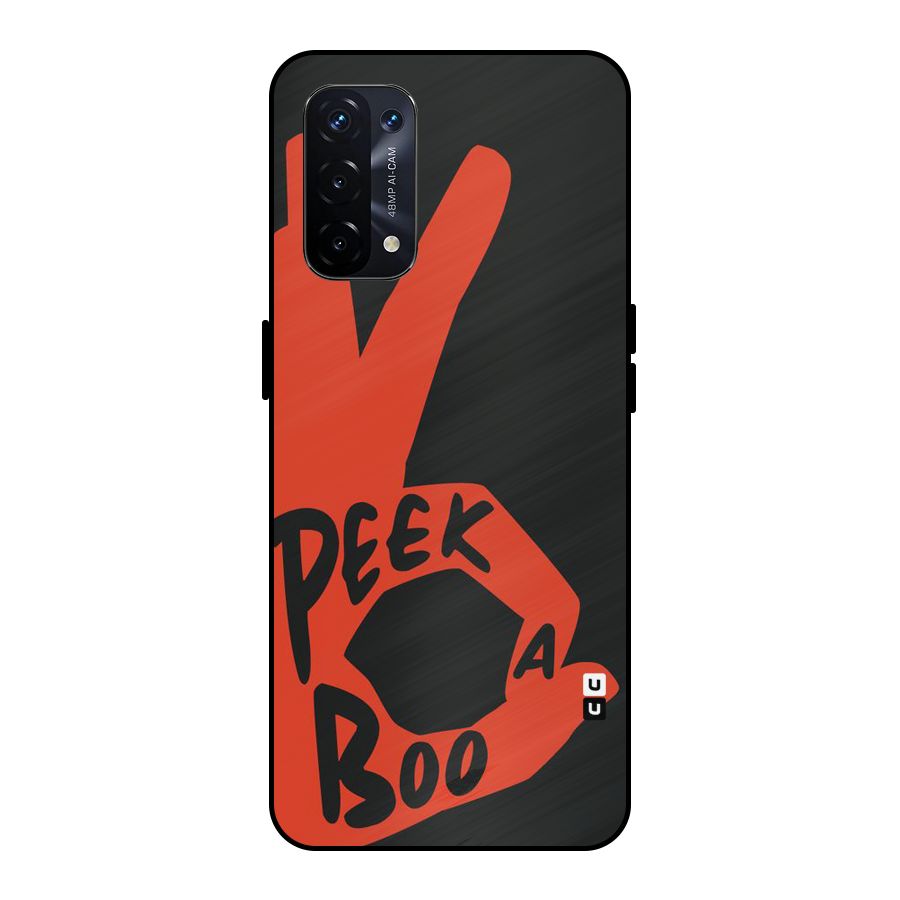 Peek-a-boo Metal Back Case for Oppo A74 5G