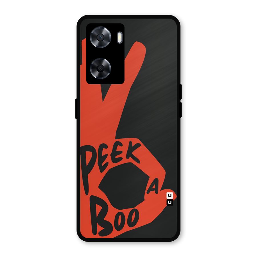 Peek-a-boo Metal Back Case for Oppo A77s
