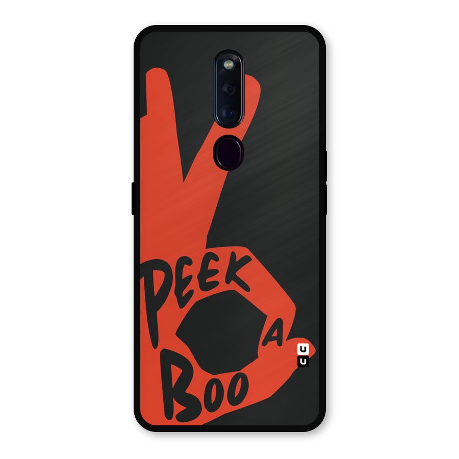 Peek-a-boo Metal Back Case for Oppo F11 Pro