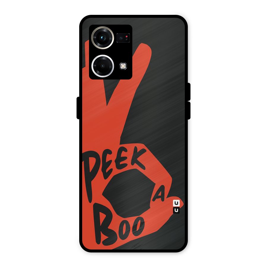 Peek-a-boo Metal Back Case for Oppo F21 Pro 4G