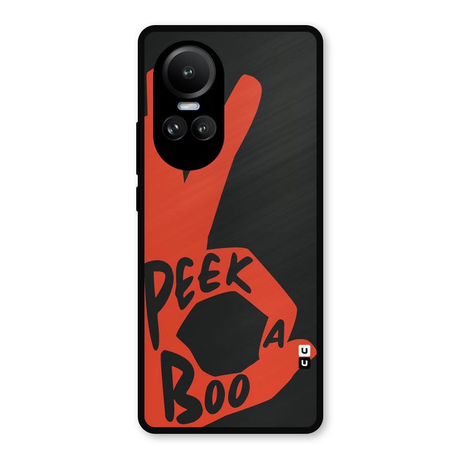 Peek-a-boo Metal Back Case for Oppo Reno10
