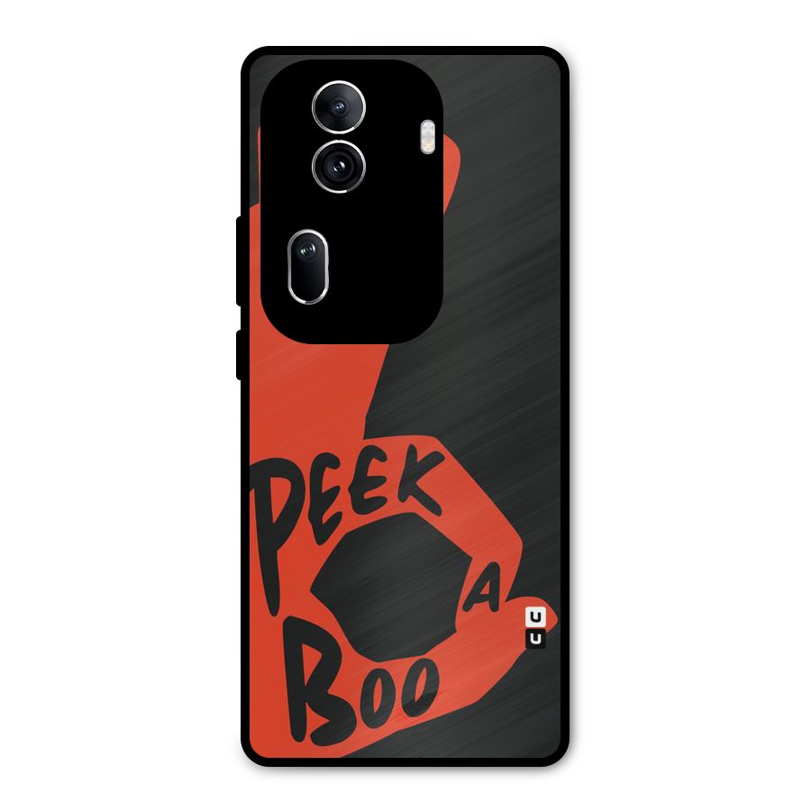 Peek-a-boo Metal Back Case for Oppo Reno11 Pro 5G