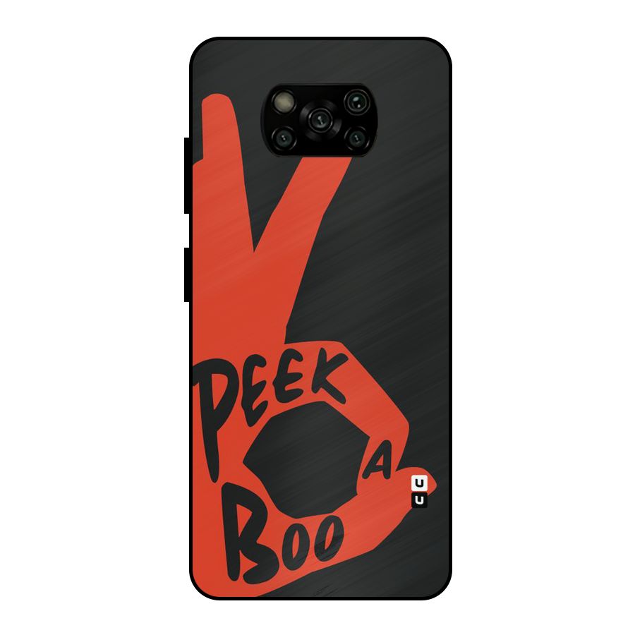 Peek-a-boo Metal Back Case for Poco X3