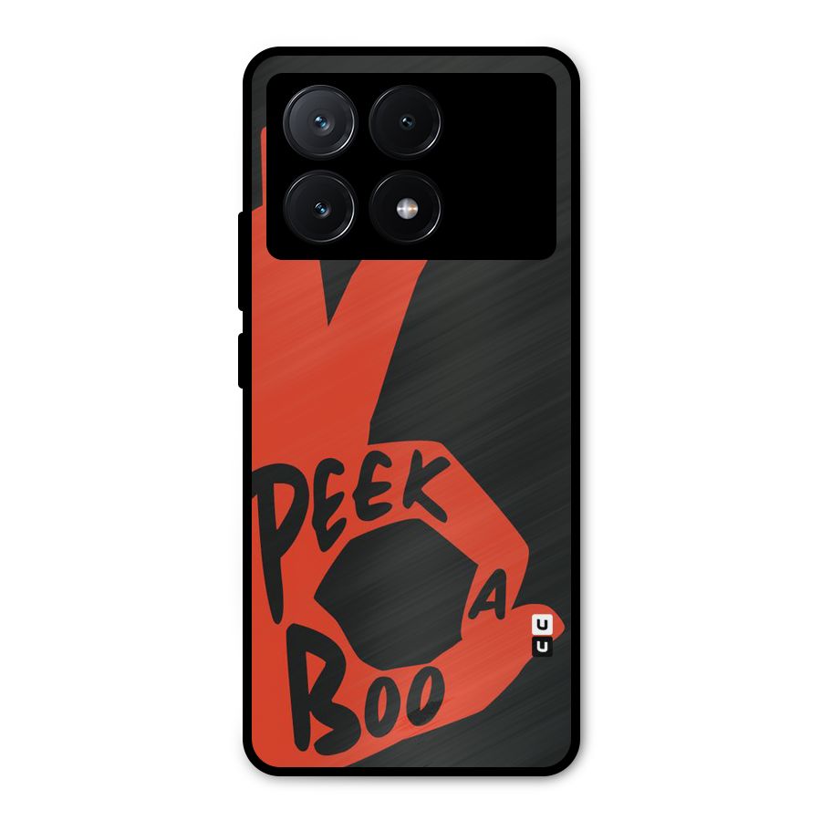 Peek-a-boo Metal Back Case for Poco X6 Pro