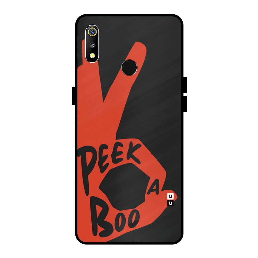 Peek-a-boo Metal Back Case for Realme 3