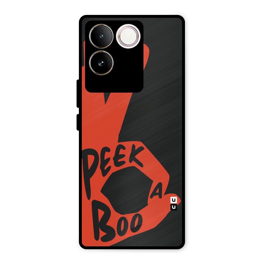 Peek-a-boo Metal Back Case for Vivo T2 Pro