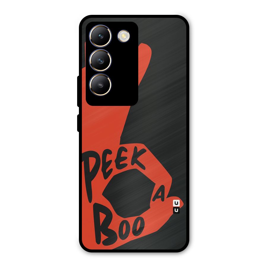 Peek-a-boo Metal Back Case for Vivo T3 5G