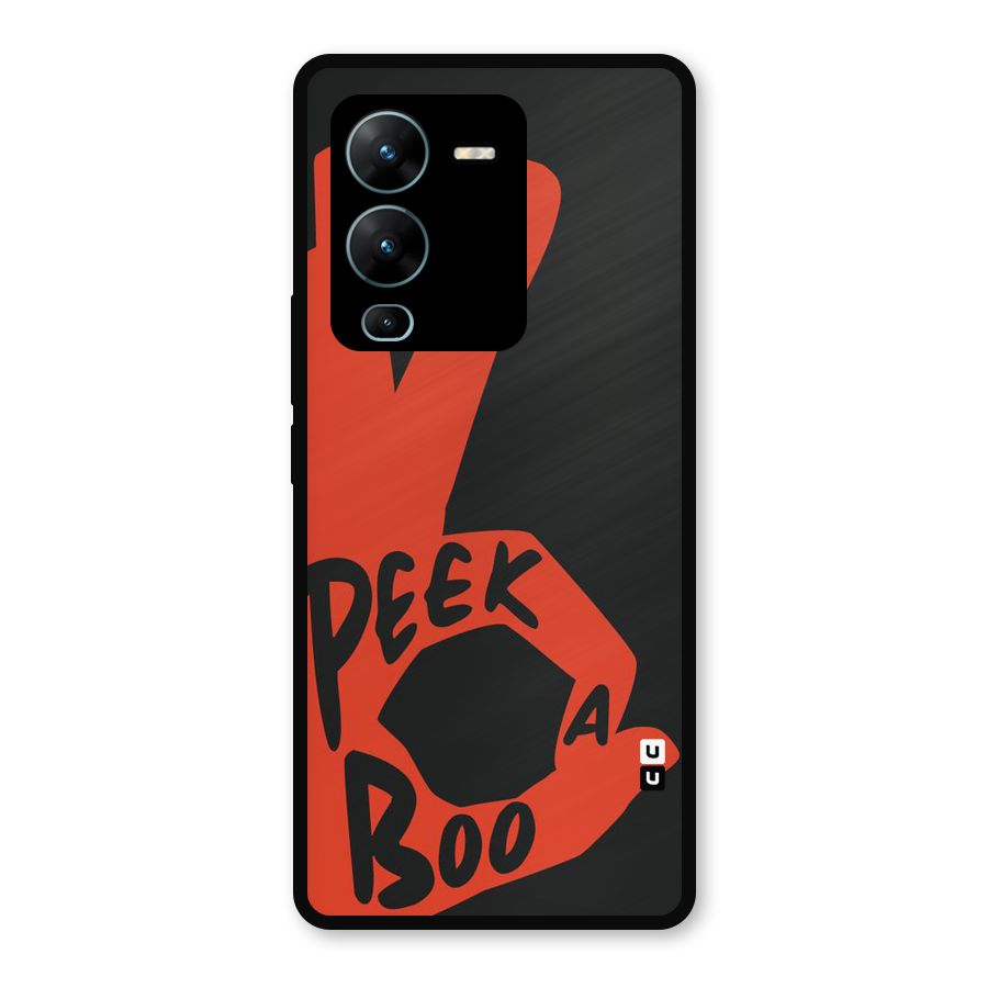 Peek-a-boo Metal Back Case for Vivo V25 Pro