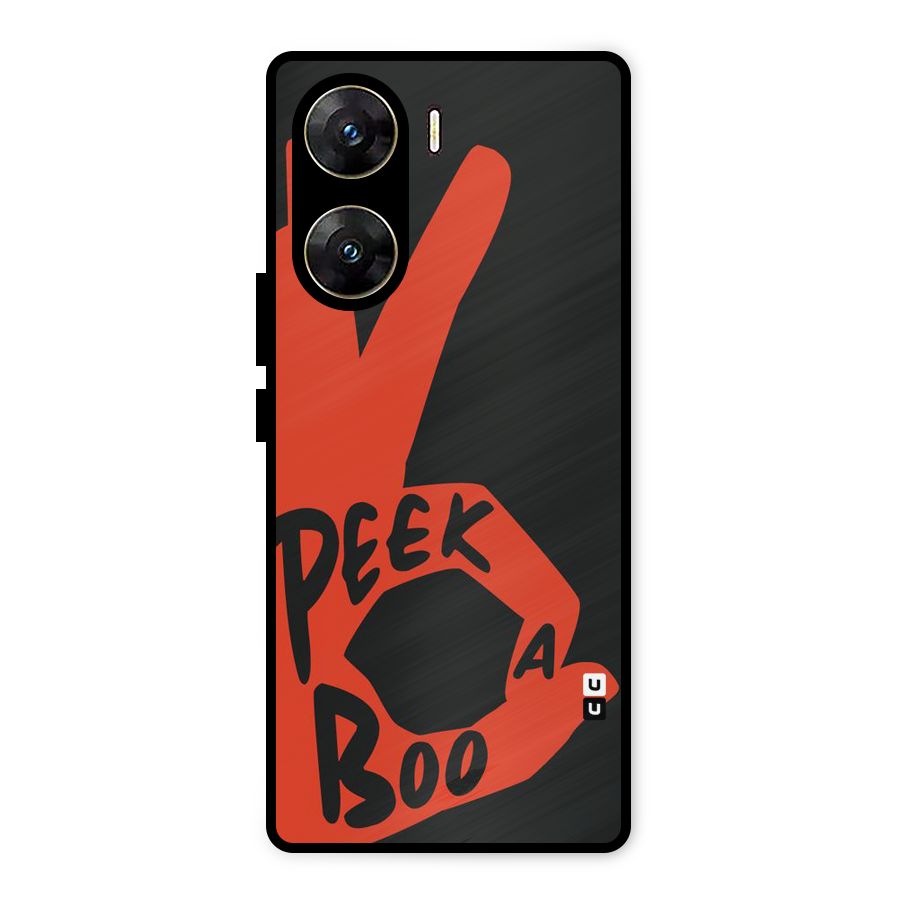 Peek-a-boo Metal Back Case for Vivo V29e